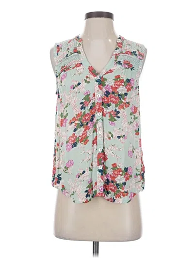 Pre-owned Anthropologie Sleeveless Blouse In White