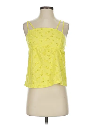 Pre-owned Anthropologie Sleeveless Blouse In Yellow
