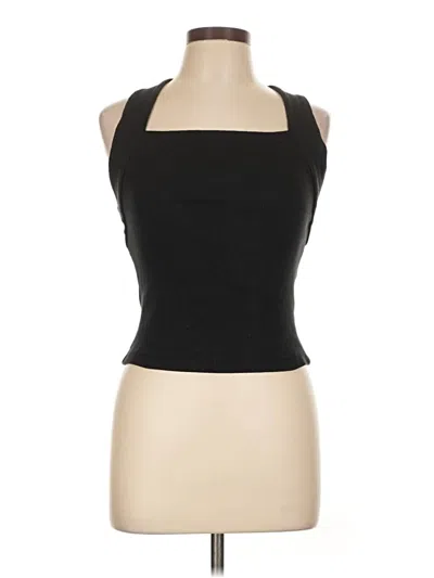 Pre-owned Anthropologie Sleeveless Top Black Halter Neckline Tops