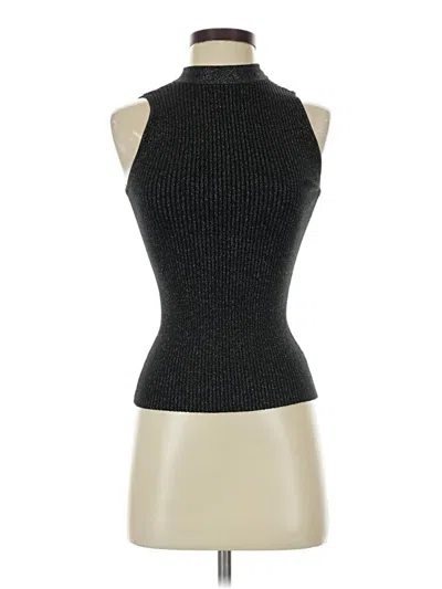 Pre-owned Anthropologie Sleeveless Top Black Halter Neckline Tops