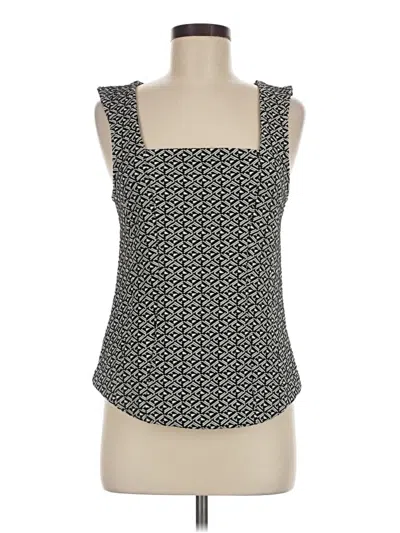 Pre-owned Anthropologie Sleeveless Top Black Square Neckline Tops