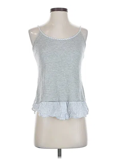 Pre-owned Anthropologie Sleeveless Top Gray Halter Neckline Tops