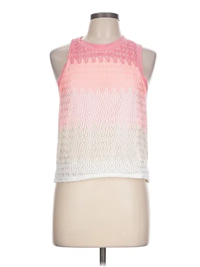 Pre-owned Anthropologie Sleeveless Top Pink Halter Neckline Tops