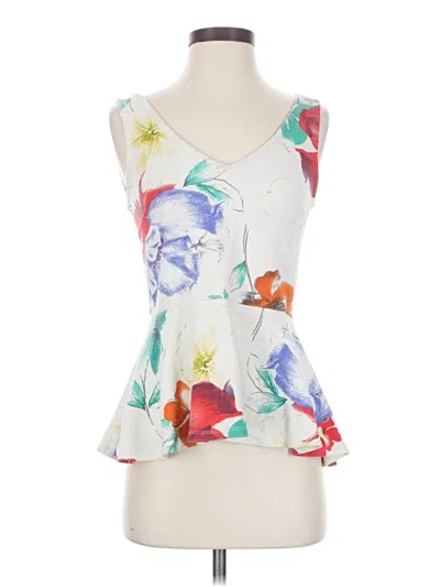 Pre-owned Anthropologie Sleeveless Top White Sweetheart Neckline Tops