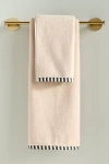 Anthropologie Sloane Stripe Trim Soft Cotton Hand Towel In Multi