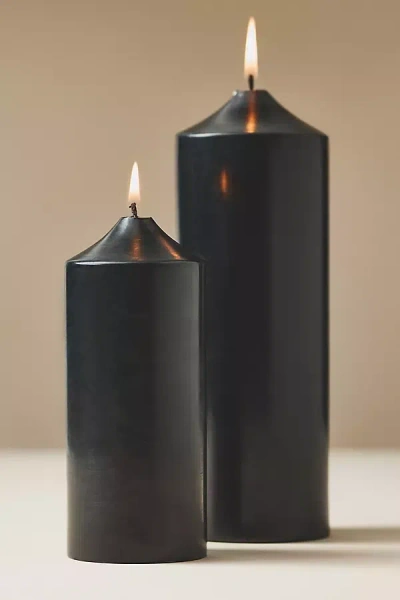Anthropologie Smooth Pillar Candle