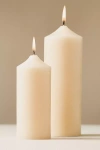 Anthropologie Smooth Pillar Candle