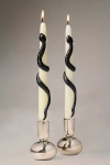 Anthropologie Snake Taper Candles, Set Of 2 In Multi