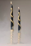 Anthropologie Snake Taper Candles, Set Of 2 In Black
