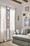 Anthropologie Sola Hand-embroidered Curtain