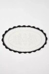 Anthropologie Solid Crochet Cotton Bath Mat