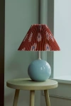 Anthropologie Sommer Ceramic Table Lamp In Blue