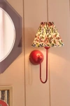 Anthropologie Sommer Shaded Sconce In Red