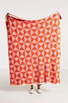 Anthropologie Sonnie Throw Blanket In Red