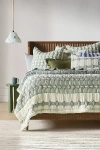Anthropologie Sonya Matelassé Bedspread In Green