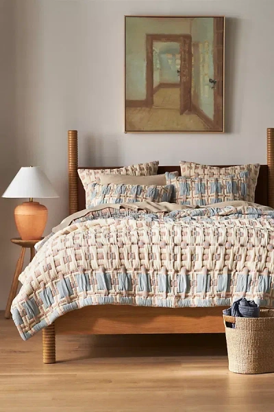 Anthropologie Sonya Matelassé Coverlet In Multi