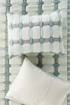 Anthropologie Sonya Matelassé Pillowcases, Set Of 2 In Green