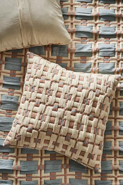 Anthropologie Sonya Matelassé Euro Sham In Multi