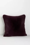 Anthropologie Sophie Faux Fur Pillow In Purple