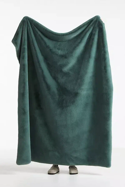 Anthropologie Sophie Faux Fur Throw Blanket