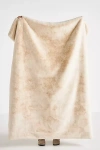 Anthropologie Sophie Faux Fur Throw Blanket In Animal Print