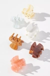 Anthropologie Speckled Mini Hair Clip Set In Blue