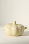 Anthropologie Speckled Stoneware Pumpkin Cocotte In Neutral