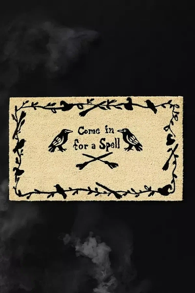 Anthropologie Spell Coir Printed Doormat In Neutral