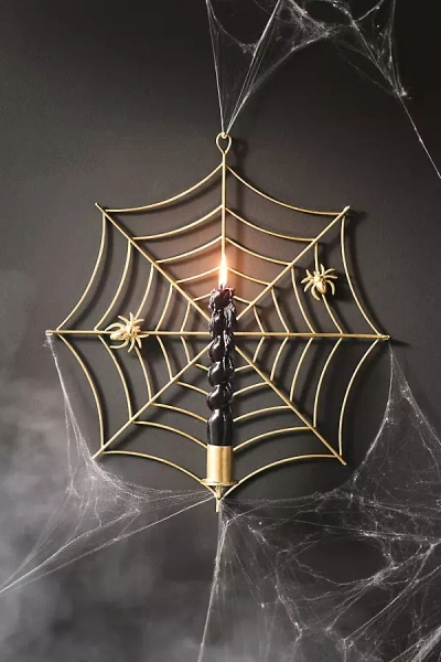 Anthropologie Spiderweb Taper Wall Mounted Candle Holder In Multi