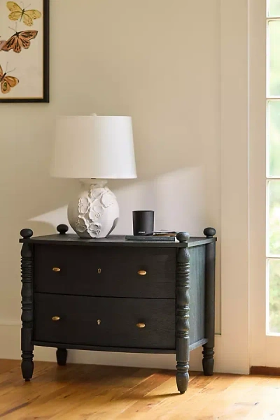 Anthropologie Spindle Nightstand In Black