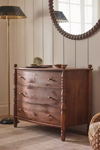 Anthropologie Spindle Three-drawer Dresser