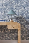 Anthropologie Spinney Toile Wallpaper In Blue