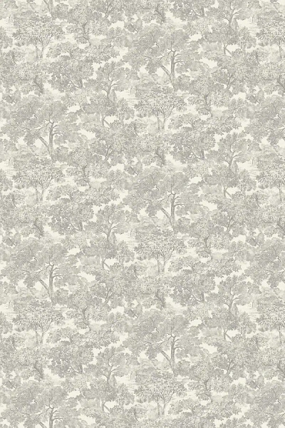 Anthropologie Spinney Toile Wallpaper In Gray
