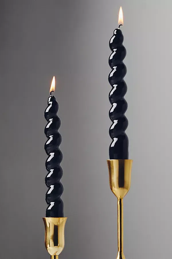 Anthropologie Spiral Taper Candles