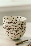 Anthropologie Splatter Portuguese Stoneware Cereal Bowl In Brown
