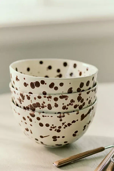 Anthropologie Splatter Portuguese Stoneware Cereal Bowl