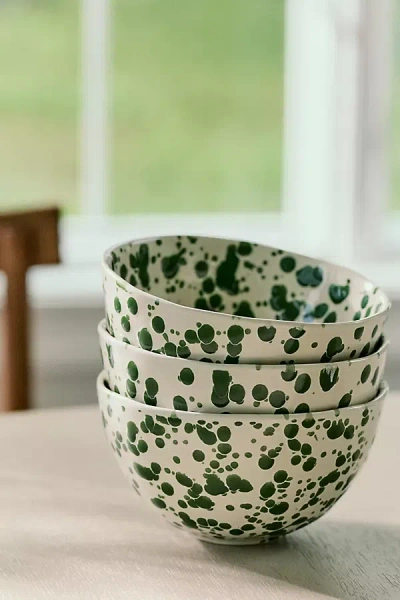 Anthropologie Splatter Portuguese Stoneware Cereal Bowl
