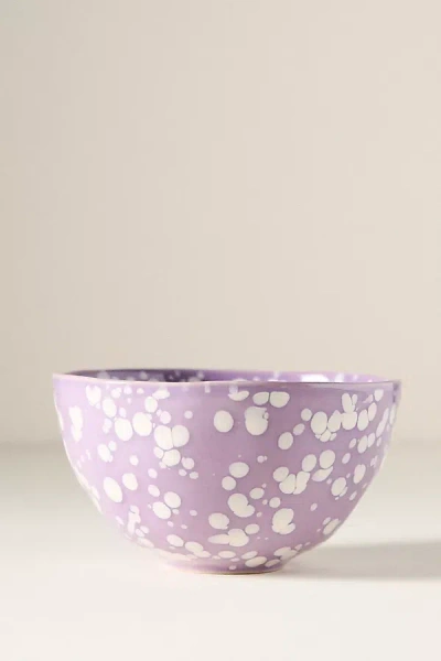 Anthropologie Splatter Portuguese Stoneware Cereal Bowl