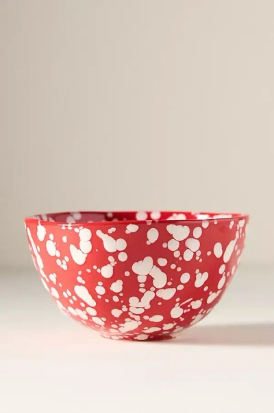 Anthropologie Splatter Portuguese Stoneware Cereal Bowl