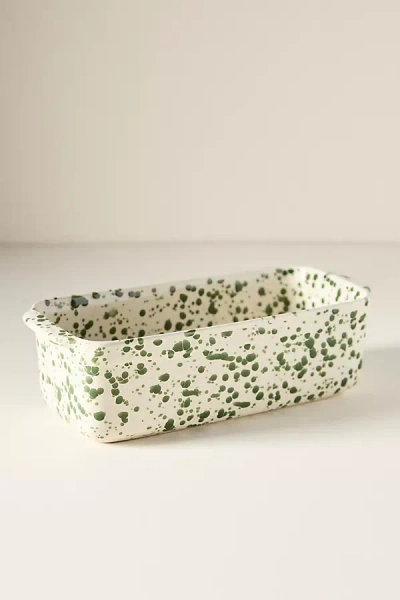 Anthropologie Splatter Portuguese Stoneware Loaf Pan