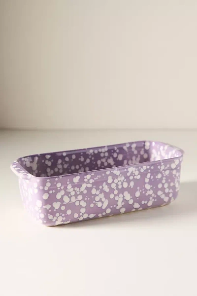 Anthropologie Splatter Portuguese Stoneware Loaf Pan