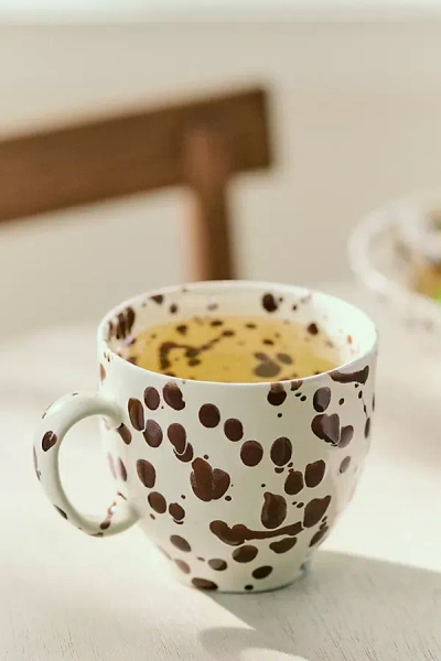 Anthropologie Splatter Portuguese Stoneware Mug