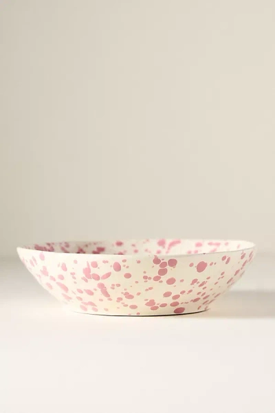 Anthropologie Splatter Portuguese Stoneware Pasta Bowl