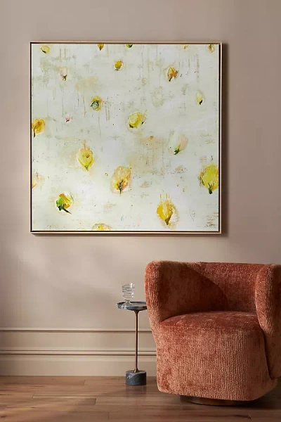 Anthropologie Splendour 4 Wall Art In Yellow