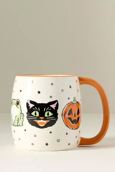 Anthropologie Spooky Season Stoneware Mug In Multi