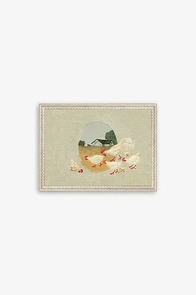 Anthropologie Spring Chickens Wall Art In Multi