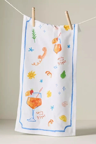 Anthropologie Spritz & Giggles Bar Towel In Multi