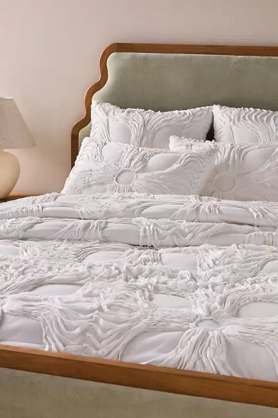 Anthropologie Stacy Cotton Quilt In White