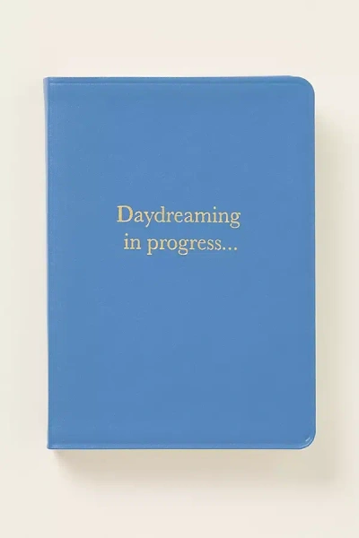 Anthropologie State Of Mind Softcover Journal In Blue