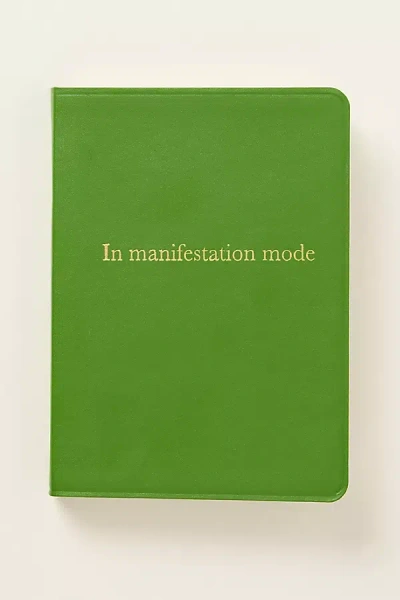 Anthropologie State Of Mind Softcover Journal In Green